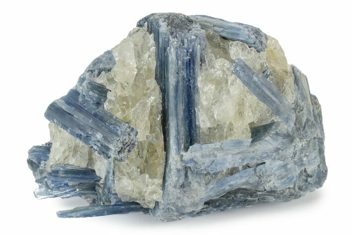 Vibrant Blue Kyanite Crystals In Quartz - Brazil #243594